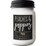 Milkhouse Candle MILKHOUSE CANDLE Peaches & Poppies ароматизирана свещ Farmhouse Jar (368 g),