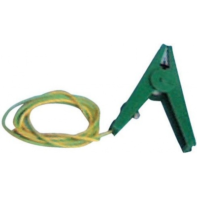 Zemnící kabel s krokosvorkou zelený pro elektrický ohradník