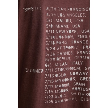 Zadig&Voltaire Памучна тениска zadig&voltaire дамска в кафяво jwts02814 (jwts02814)