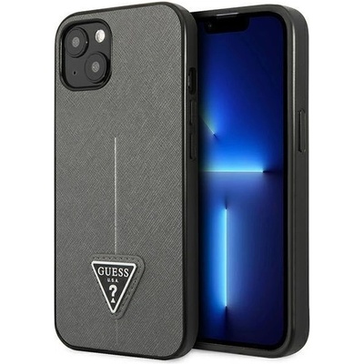 GUESS Кейс Guess GUHCP13SPSATLG за iPhone 13 mini 5, 4", сребърен / сребърен, твърд, SaffianoTriangle Logo (3666339040352)