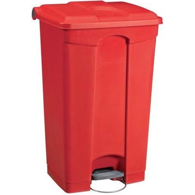 Manutan Expert Plastový odpadkový kôš, objem 90 l, červený