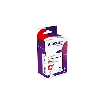 alt. multipack wecare ARMOR pre CANON black PGi-520 / CMYK CLi-521 s čipom