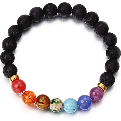 MP čakrový lávové kameny černé nebroušené menší MP11081