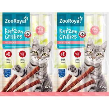 ZooRoyal grilované tyčinky pro kočky s lososem 32 x 5 g