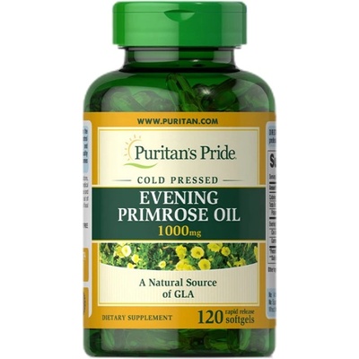 Puritan's Pride Evening Primrose Oil 1000 mg with GLA [120 Гел капсули]