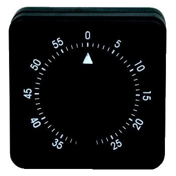 Efalock časovač mechanický černý