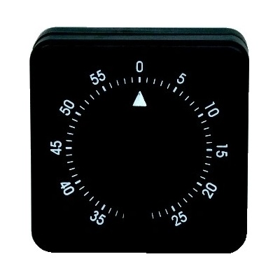 Efalock časovač mechanický černý