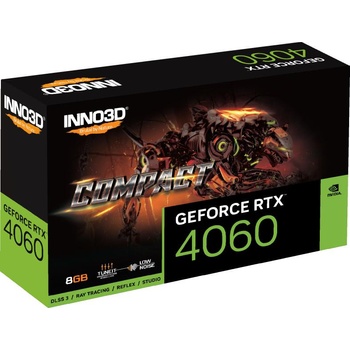 Inno3D GeForce RTX 4060 COMPACT 8GB GDDR6 (N40601-08D6-173050N)