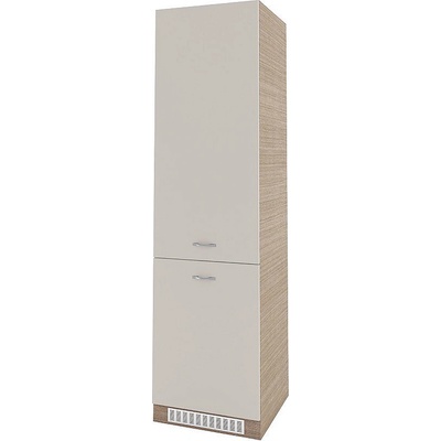 ИРИМ Колонен шкаф за вграждане на хладилник с две врати Сити МС-50 мока / сатен 60 см