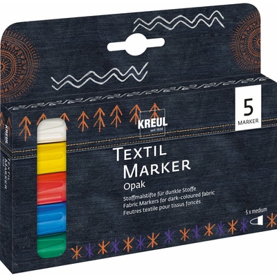 Kreul Javana Texi Max OPAK na textil 2-4 mm 5 barev
