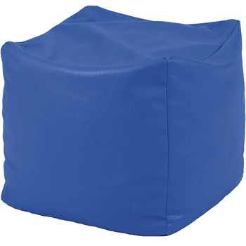 Image 1 of PUFRELAX Пуф, 130л. , Табуретка Куб XL - Bluemarin, Еко кожа, Пълнеж от Полистиролни перли, 8087 (PUF-G-CXL-SN-BLM)