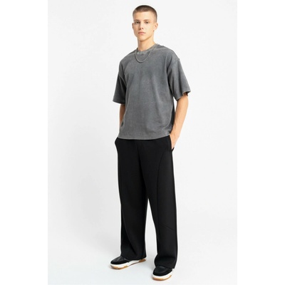 Reporter Young chlapecké černé tepláky OVERSIZE se širokými nohavicemi černá 253-0117B-69-100-1