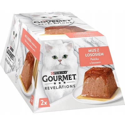 Gourmet Revelations jemná paštéta s lososom a omáčkou 2 x 57 g