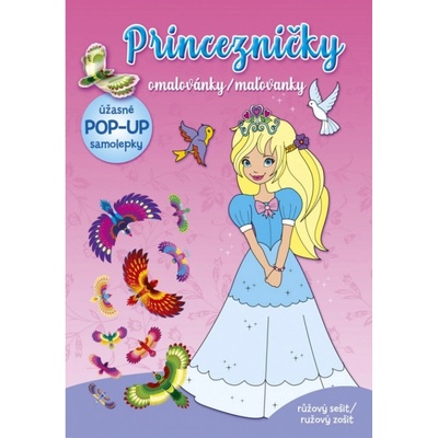 Princezničky Omalovánky růžový sešit INFOA