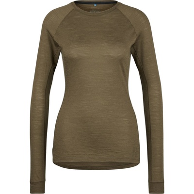Stoic Дамско мериносово термобельо Stoic Women's Merino135 HovaSt. L/S Merino longsleeve - Loden Green - размер XXL (115-2723-0116)