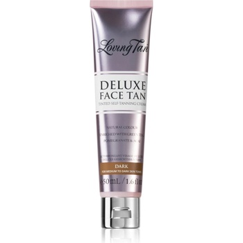 Loving Tan Deluxe Face Tan автобронзант крем за лице цвят Dark 50ml