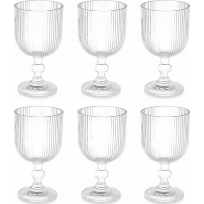 Vivalto Sklenice na vodu Striped 6 x 370 ml