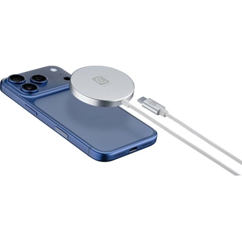 Cellularline Безжично магнитно зарядно с кабел 100 см. MAG PAD Qi2.2 25W 15047