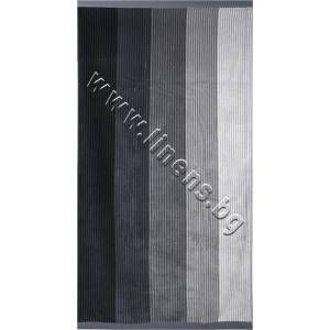 Dilios Плажна кърпа Dilios Черно Райе, p/n 20854134879 - Плажна кърпа от Памук 400 гр/м2 (20854134879)