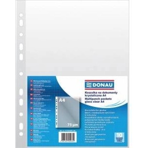 DONAU Document T-Shirts DONAU, PP, A4, crystal, 75micr. , 10pcs