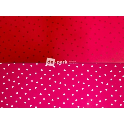 de-park Zimní softshell reflexní 10/3 - Srdíčka - sytě růžová
