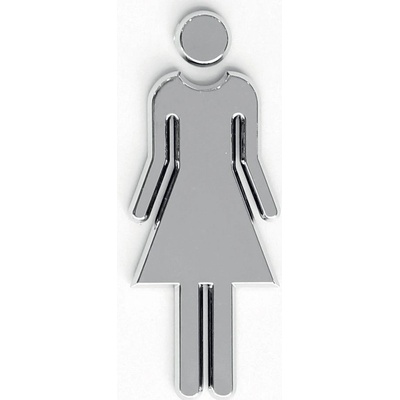 A-Z Reklama CZ 3D Chromované značení toalet - WC Ženy – kód TDFJ92W002
