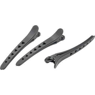 Sibel spona plastová čierna 12 cm - 6 ks