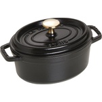 Staub Овална тенджера за готвене, черен V 1, 0 l Staub (ST1101725)