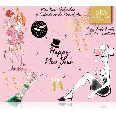 Spa Moments Happy New Year šumivé koule do koupele 8 x 50 g
