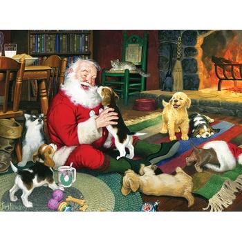 Cobble Hill - Puzzle Santa's Playtime 275 XL - 275 piese