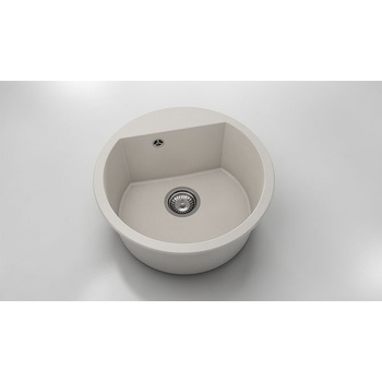Image 1 of FAT Кръгла мивка Vanguard 223, Fat Granite, 1002 Светлобежов, с включен сифон