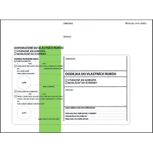 Krkonošské obálky Dodejky C5 - zelený pruh, s krycí páskou, 1000 ks