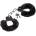 Master Series Cuffed in Fur Furry Handcuffs Black