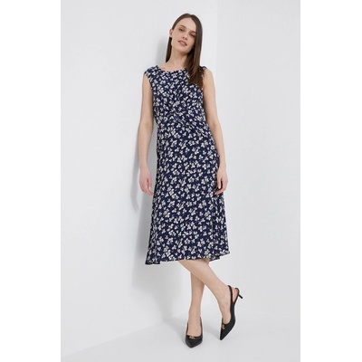 Ralph Lauren Рокля Lauren Ralph Lauren в тъмносиньо къс модел разкроен модел (250902838)