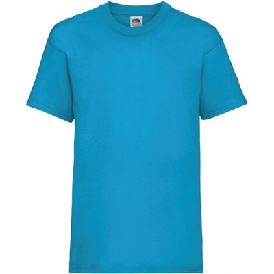 Fruit of the Loom tričko kids Valueweight T F610330 krátký rukáv dětské 1TE F610330 Azure Blue