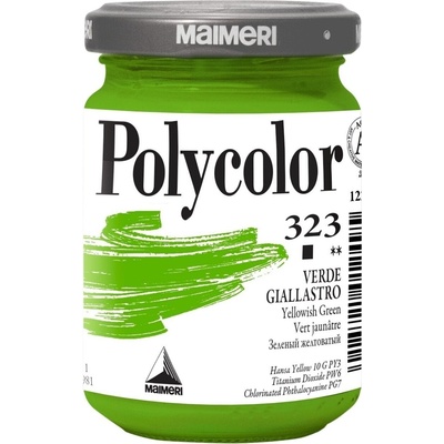 Maimeri Vynil Polycolor АКРИЛНА боя Yellowish Green 323 140 ml 1 бр (M1220323)