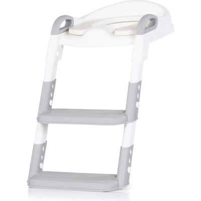 Chipolino Kiddy Grey Detské WC sedátko so rebríkom