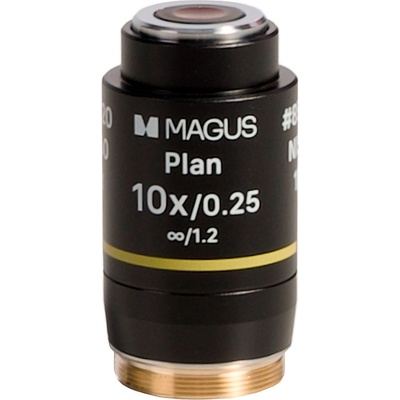 MAGUS Обектив MAGUS 10PL60V Plan 10х/0, 25 ∞/1, 2 H 60 mm (85120)