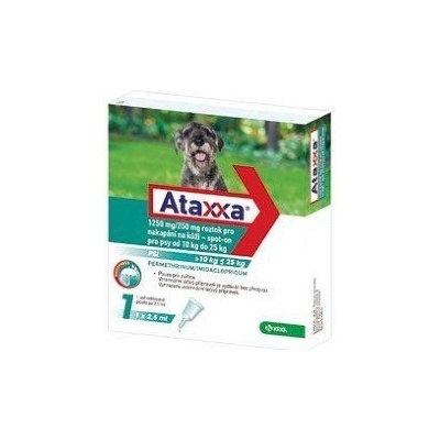 Ataxxa Spot-on pro psy 10-25 kg L 1250 / 250 mg 1 x 2,5 ml