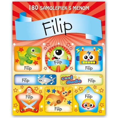 ARGUS Veselé nálepky samolepky s menom Filip