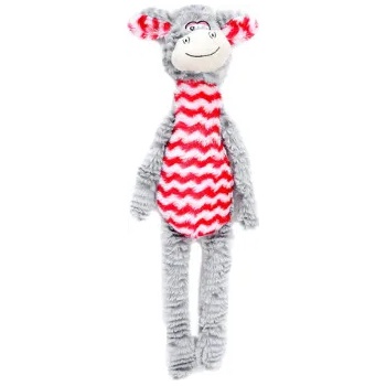 Freedog Dog Toy - Плюшено магаре със звук - червено, 45 см