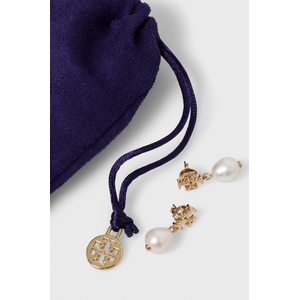 Tory Burch - Обици KIRA PEARL DROP (65156.709)