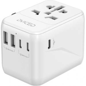 Dviced Универсален адаптер за пътуване 28W бял от Dviced (DV240002)