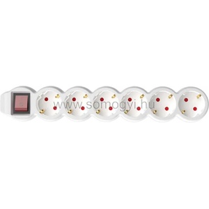 Somogyi Elektronic Home 6 Plug 5 m Switch (NV 6K-5/WH/1,5)