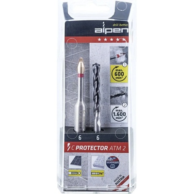 Alpen C Protector ATM 2 Speciální vrtáky pr. 10 mm (Sada 2 díly)