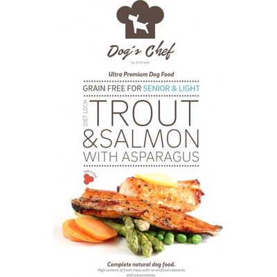 Dog's Chef Diet Loch Trout & Salmon with Asparagus SENIOR & LIGHT 2 kg