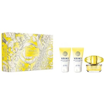 Versace Yellow Diamond Подаръчен комплект за жени Размер EDT 50 ml + 50 ml лосион за тяло + 50 ml душ гел