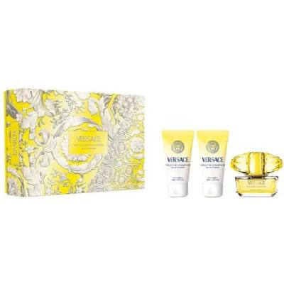 Versace Yellow Diamond Подаръчен комплект за жени Размер EDT 50 ml + 50 ml лосион за тяло + 50 ml душ гел