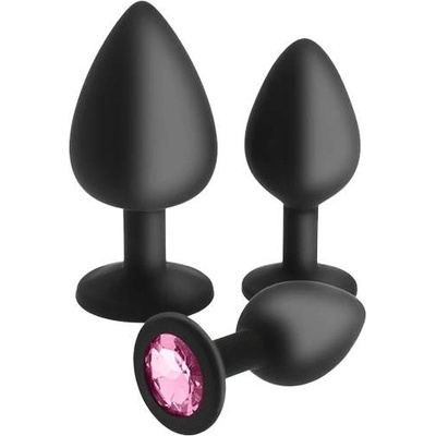 S Pleasures Комплект анални разширители Butt Plug "BLACKED SHARE" 3 броя