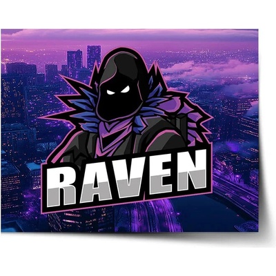 Sablio Plagát FORTNITE RAVEN Steampunk mesto - 90x60 cm